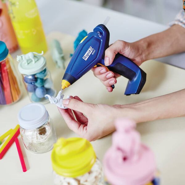 Rapid Cordless Glue Gun BGX7 Blue and Yellow