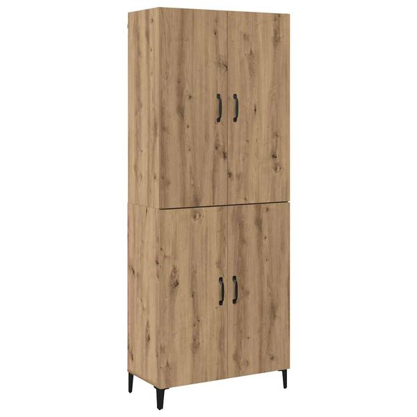 vidaXL Highboard 2 pcs Artisan Oak Engineered Wood