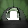 vidaXL Camping Tent Tunnel 2-Person Green Waterproof