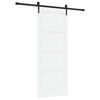 vidaXL Sliding Door ORKDAL 83 x 202 cm Solid Pine Wood White and Black