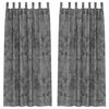 vidaXL Velvet Curtains 2 pcs Grey 260 x 140 cm Velvet