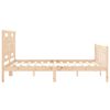 vidaXL Bed Frame without Mattress King Size Solid Wood Pine