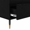 vidaXL TV Cabinet with Drawer Black Oak 100 x 34.5 x 44.5 cm