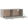 vidaXL Wall Cabinet Concrete Grey 100x36.5x35 cm Engineered Wood