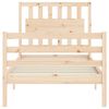vidaXL Bed Frame without Mattress Single Solid Wood