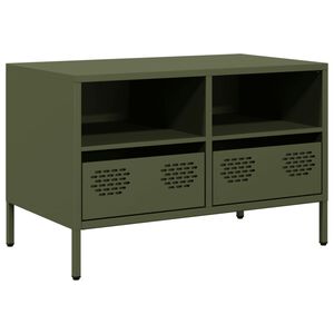 vidaXL TV Cabinet Olive Green 68x39x43.5 cm Cold-rolled Steel