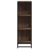 vidaXL Book Cabinet Brown Oak 33.5x33x107.5 cm Engineered Wood