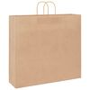 vidaXL Paper Bags 50 pcs with Handles Brown 54x15x49 cm