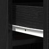 vidaXL Highboard Black Oak 40 x 40.5 x 135 cm Engineered Wood
