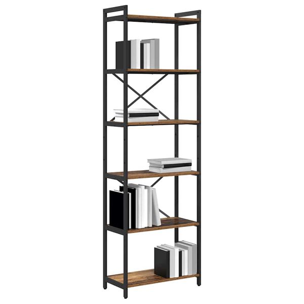 vidaXL Bookshelf Old wood 60 x 30 x 189.5 cm Engineered Wood