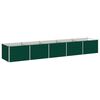 vidaXL Raised Garden Bed Green 400 x 80 x 55 cm cold-rolled steeel
