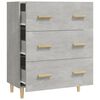 vidaXL Sideboard Concrete Grey 70x34x90 cm Engineered Wood