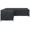 vidaXL Furniture Cover Black 270 x 270 x 80 cm 600D Oxford Fbric