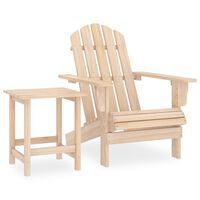 vidaXL Garden Adirondack Chair with Table Solid Fir Wood