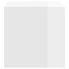 vidaXL Wall Cabinets 4 pcs High Gloss White 37x37x37 cm Engineered Wood