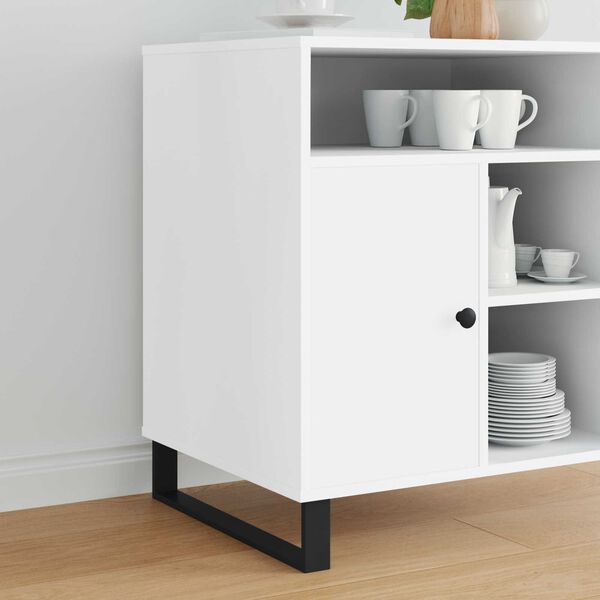 vidaXL Furniture Feet 2 pcs Black 48.1 x 4 x 10 mm Iron