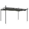 vidaXL Pergola with Retractable Roof Anthracite 395x292x230 cm