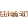 vidaXL Outdoor Sofa Set 7 pcs Natural