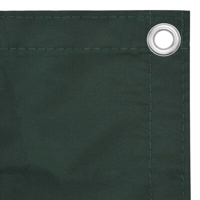 vidaXL Balcony Screen Dark Green 120x600 cm Oxford Fabric