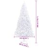 vidaXL Artificial Christmas Tree with Stand White 300 cm PVC and Steel