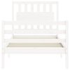 vidaXL Bed Frame without Mattress White 90x200 cm Solid Wood