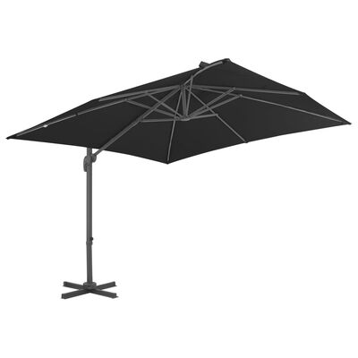 vidaXL Cantilever Umbrella with Aluminium Pole 300x300 cm Anthracite