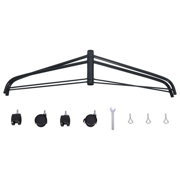 vidaXL Christmas Tree Stand with Wheels 77x71x25 cm