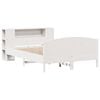 vidaXL Bookcase Bed without Mattress White 160x200cm Solid Wood Pine