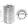 vidaXL Ventilation Duct Aluminium 6 m &Oslash;15 cm