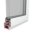 vidaXL Triple Glazing Tilt & Turn PVC Window Handle on the Right 600 x 1000 mm