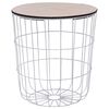 vidaXL Coffee Table | White | MDF | Medium | Removable Covers | Coffee Table