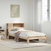 vidaXL Bookcase Bed without Mattress 90x200cm Solid Wood Pine
