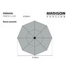 Madison Garden Parasol Paros II Luxe 300 cm Golden Glow