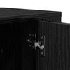 vidaXL TV Cabinet Black Oak 100 x 31.5 x 35 cm Engineered Wood