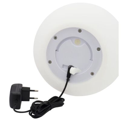 Eurotrail LED Rechargeable Lamp/Flower Pot Round 38 cm