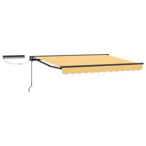 vidaXL Electric Retractable Awning Sand 3.5 x 2.5 m
