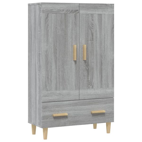 vidaXL Highboard Grey Sonoma 70x31x115 cm Engineered Wood