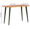 vidaXL Dining Tables Brown and Black 110 x 55 x 78 cm Solid Mango Wood