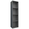vidaXL Book Cabinet/TV Cabinet Grey 36x30x143 cm Engineered Wood