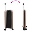 vidaXL Suitcase Folding Rose gold 43 x 27 x 66 cm ABS Plastic
