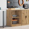 vidaXL Garage Storage Cabinet Artisan Oak 60x51x85 cm Solid Wood Pine