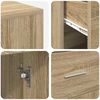 vidaXL Corner Desk with Drawer Sonoma Oak 102 x 88 x 75 cm