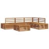 vidaXL Outdoor Sofa Set 5 Piece Natural Solid Acacia Wood
