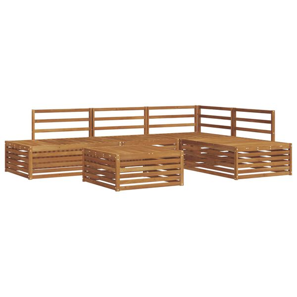 vidaXL Outdoor Sofa Set 5 Piece Natural Solid Acacia Wood