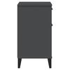 vidaXL Bedside Cabinet VIKEN Anthracite Grey Engineered Wood