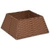 vidaXL Christmas Tree Collar Square Light Brown 50 x 50 x 25 cm