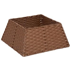 vidaXL Christmas Tree Collar Square Light Brown 50 x 50 x 25 cm