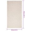 vidaXL Rug ZIZUR Cream 80x150 cm Jute Look Indoor and Outdoor