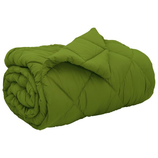 vidaXL Winter Duvet Green 200 x 140 cm Microfiber