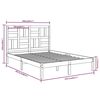 vidaXL Bed Frame without Mattress Solid Wood 160x200 cm